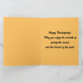 私たちの家からあなたの感謝祭まで編集可能 カード (内部)