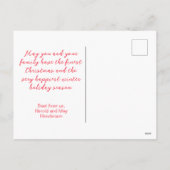 私たちの家からのジンジャーブレッドのクリスマス葉書 シーズンポストカード (裏面)