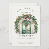 私たちの家からクリスマスホリデーカード シーズンカード (正面/裏面)