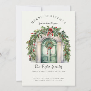 私たちの家からクリスマスホリデーカード シーズンカード