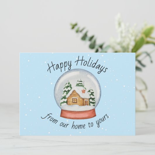 私たちの家からスノーグローブクリスマスカードへ (スタンド正面)