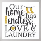 私たちの家には、無限の愛と洗濯物がある ポスター (正面)