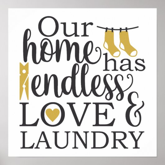 私たちの家には、無限の愛と洗濯物がある ポスター (正面)