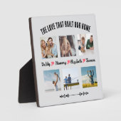 私たちの家の写真のプラークを構築カスタムした愛 フォトプラーク (正面)