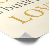 私たちの家は愛に基づいて構築され感動的る – Wall Art ポスター (角)