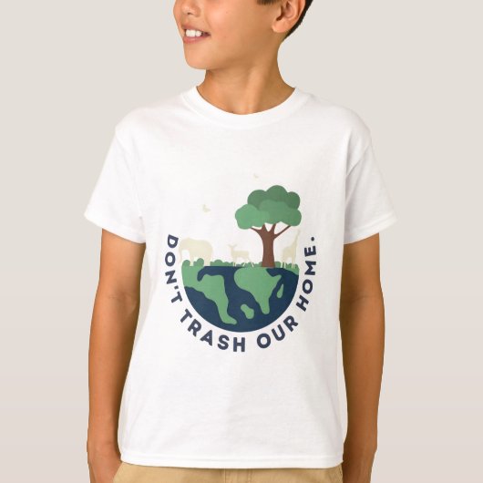 私たちの家を汚さないで Tシャツ (正面)