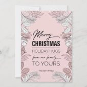 私たちの家族からのメリークリスマス シーズンカード (正面)