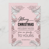 私たちの家族からのメリークリスマス シーズンカード (正面/裏面)