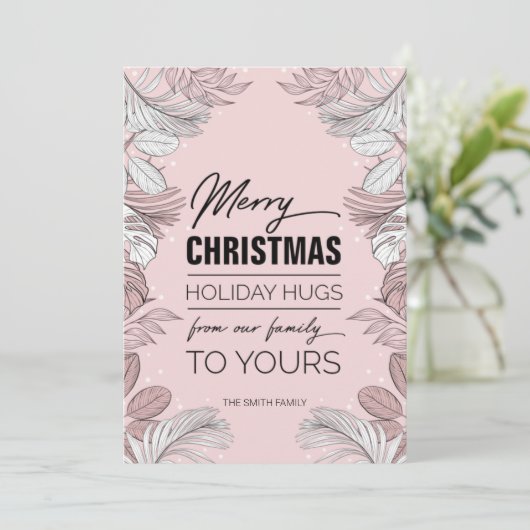 私たちの家族からのメリークリスマス シーズンカード (スタンド正面)