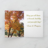 私たちの家族から感謝のカードまで カード (内部)