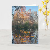 私たちの家族から感謝のカードまで カード (黄色い花)