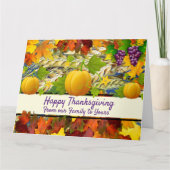 私たちの家族から、あなたたち、感謝祭 カード (正面)