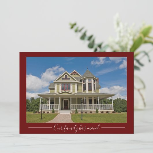 私たちの家族が移動カスタムした家の写真Red移動 案内状 (スタンド正面)