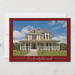 私たちの家族が移動カスタムした家の写真Red移動 案内状