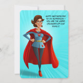 私たちの家族のスーパーママ |母の日のカード カード (正面)