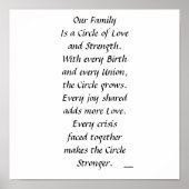 私たちの家族のポスタープリント ポスター (正面)