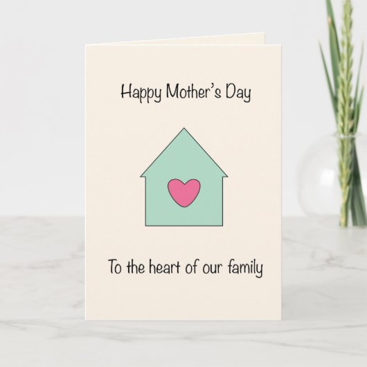 私たちの家族の中心　母の日 シーズンカード (正面)