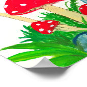 私たちの家族の木 - パーソナライズされたきのこ ポスター (角)