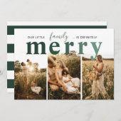 私たちの家族の楽しいホリデーカード シーズンカード (正面/裏面)