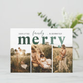 私たちの家族の楽しいホリデーカード シーズンカード (スタンド正面)