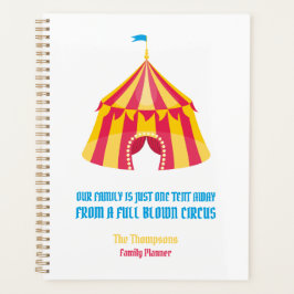 私たちの家族はテントの遠くにプランナーだおもしろい プランナー手帳