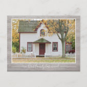 私たちの家族はハウスカスタムのフォトウッドを移フェイク動した ポストカード (正面)