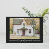 私たちの家族はハウスカスタムの写真ブラックを移動した 案内状 (スタンド正面)