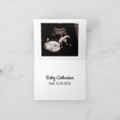 私たちの家族は2つの小さな足Ultrashoundsによって成長 カード (内部)