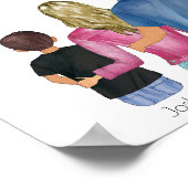 私たちの家族カスタムプリント、家族ポスター ポスター (角)