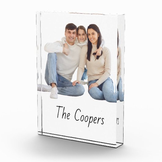 私たちの家族ギフトアイディア誕生日クリスマス フォトブロック (右)