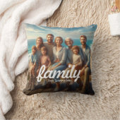 私たちの家族ユニークの写真の瞬間のキープサケ クッション (ブランケット)