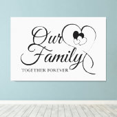 私たちの家族 キャンバスプリント (インサイチュ (ウッドフロア))
