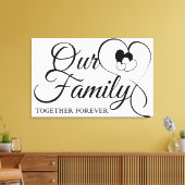 私たちの家族 キャンバスプリント (インサイチュ (リビング))