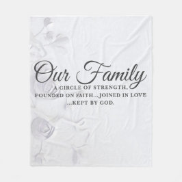 私たちの家族 フリースブランケット