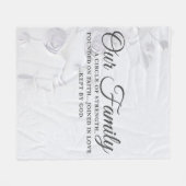 私たちの家族 フリースブランケット (正面(横))