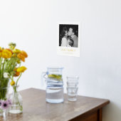 私たちの家族 | 写真とゴールドのモダンなテキスト 箔ポスター (レイダウン (キッチン))