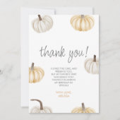 私たちの小さなかぼちゃかわいいボホサンキューカード 招待状 (正面)