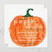 私たちの小さなかぼちゃのご招待 招待状 (正面/裏面)