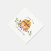 私たちの小さなかぼちゃの最初の誕生日パーティー スタンダードカクテルナプキン (角)