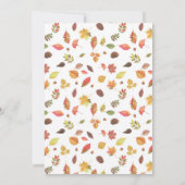 私たちの小さなかぼちゃの最初の誕生日パーティー 招待状 (裏面)