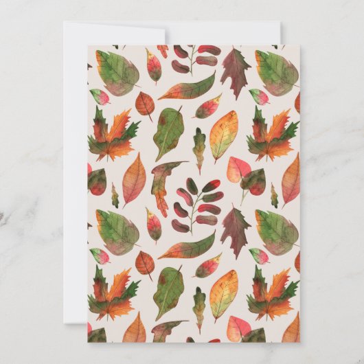 私たちの小さなかぼちゃの最初の誕生日パーティー 招待状 (裏面)