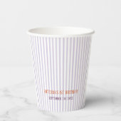 私たちの小さなかぼちゃの最初の誕生日パーティー 紙コップ (裏面)