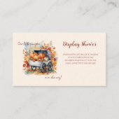 私たちの小さなかぼちゃの秋ベビーシャワー エンクロージャーカード (正面)