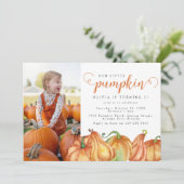 私たちの小さなかぼちゃの誕生日パーティー 招待状 (スタンド正面)