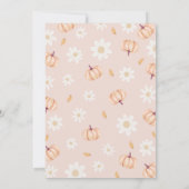 私たちの小さなかぼちゃの誕生日パーティー 招待状 (裏面)