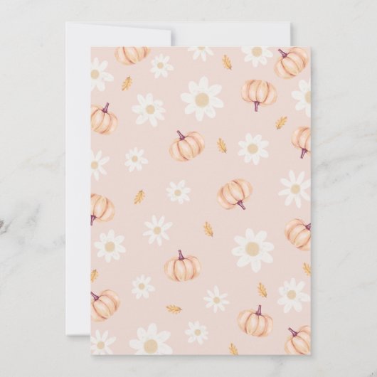 私たちの小さなかぼちゃの誕生日パーティー 招待状 (裏面)