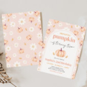 私たちの小さなかぼちゃの誕生日パーティー 招待状