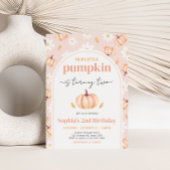 私たちの小さなかぼちゃの誕生日パーティー 招待状