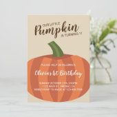 私たちの小さなかぼちゃは1歳の秋の誕生日を迎える 招待状 (スタンド正面)