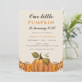私たちの小さなかぼちゃは1歳の誕生日を迎える 招待状 (スタンド正面)